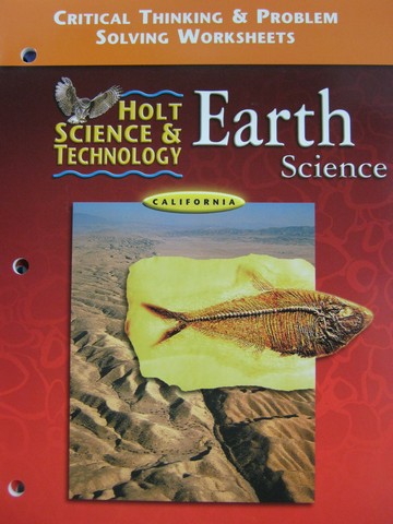 (image for) Holt Earth Science Critical Thinking & Problem Solving (CA)(P)