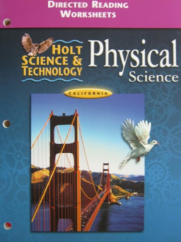 (image for) Holt Physical Science Directed Reading Worksheets (CA)(P)