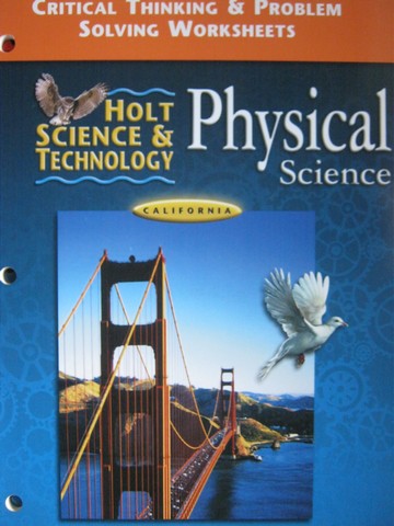 (image for) Holt Physical Science Critical Thinking & Problem Solving Worksheets (CA)(P)