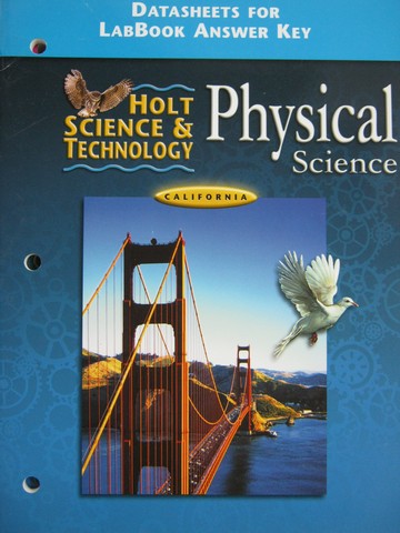 (image for) Holt Physical Science DataSheets for LabBook Answer Key (CA)(P)
