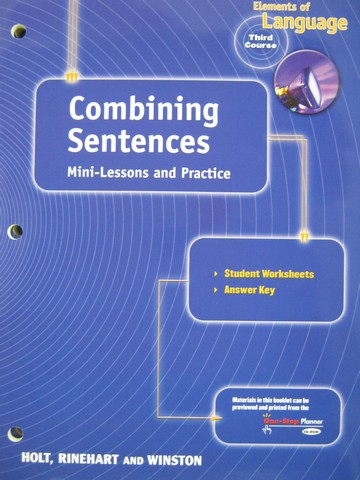 (image for) Elements of Language 3rd Course Combining Sentences (P)