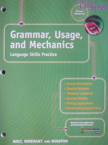(image for) Elements of Language 1st Course Grammar Usage & Mechanics (P)
