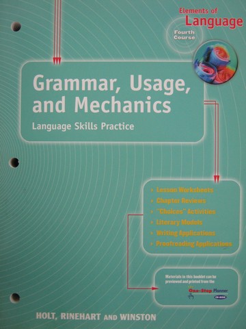 (image for) Elements of Language 4th Course Grammar Usage & Mechanics (P)