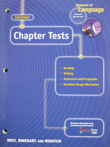 (image for) Elements of Language 3rd Course Chapter Tests (P)