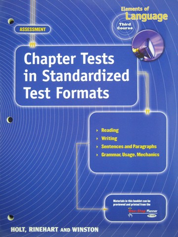 (image for) Elements of Language 3rd Course Chapter Tests in Standardized (P