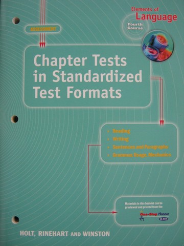 (image for) Elements of Language 4th Course Chapter Tests in Standardized (P