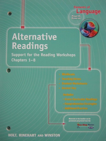 (image for) Elements of Language 4th Course Alternative Readings (P)