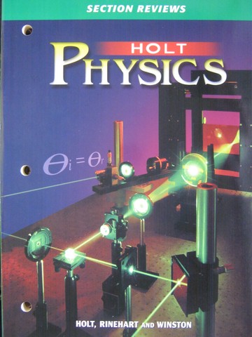 (image for) Holt Physics Section Reviews (P) by Bunce & Edgington