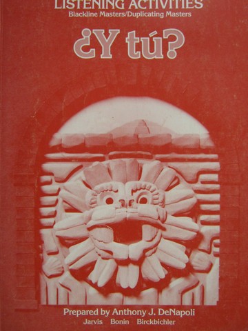 (image for) Y tu? Listening Activities BLM / Duplicating Masters (P)