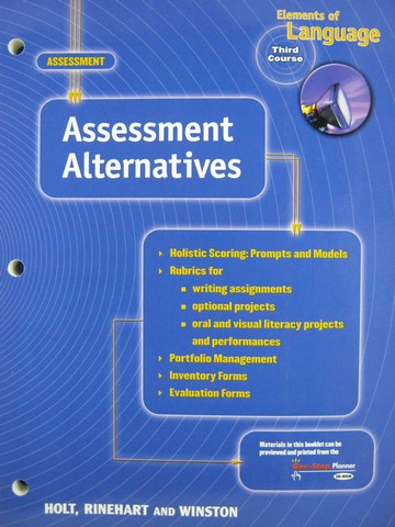 (image for) Elements of Language 3rd Course Assessment Alternatives (P)