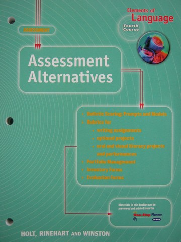 (image for) Elements of Language 4th Course Assessment Alternatives (P)