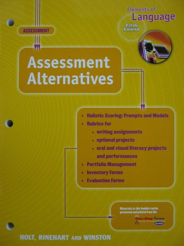 (image for) Elements of Language 5th Course Assessment Alternatives (P)
