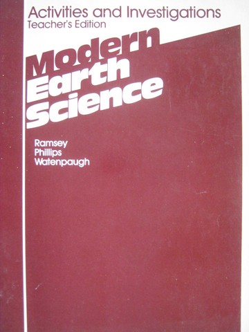 (image for) Modern Earth Science Activities & Investigations TE (TE)(P)