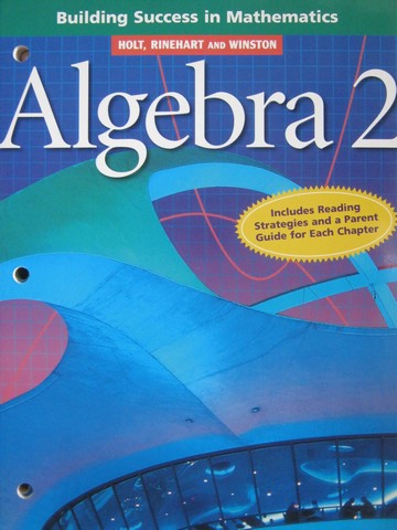 (image for) Algebra 2 Building Success in Mathematics (P) - Click Image to Close