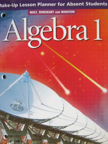 (image for) Algebra 1 Make-Up Lesson Planner for Absent Students (P)