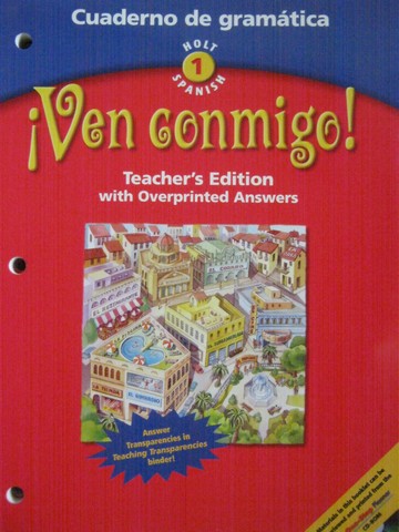 (image for) Ven conmigo! 1 Cuaderno de gramatica TE (TE)(P) by Lindley,