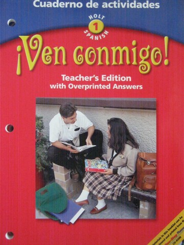 (image for) Ven conmigo! 1 Cuaderno de actividades TE (TE)(P) by Miller,