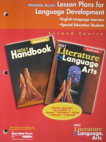 (image for) Lesson Plans for Language Development 2nd Course (CA)(P)