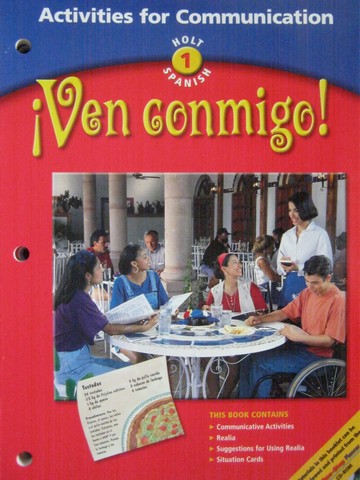 (image for) Ven conmigo! 1 Activities for Communication (P) by Batteiger,