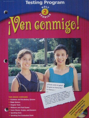 (image for) Ven conmigo! 2 Testing Program (P) by Sawhill & Shu