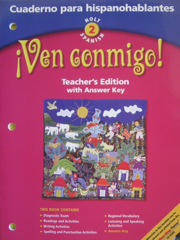 (image for) Ven conmigo! 2 Cuaderno para hispanohablantes TE (TE)(P)