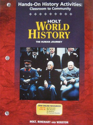 (image for) World History The Human Journey Hands-On History Activities (P)