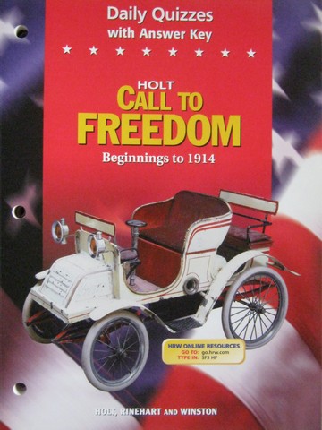 (image for) Call to Freedom Beginnings to 1914 Daily Quizzes (P)