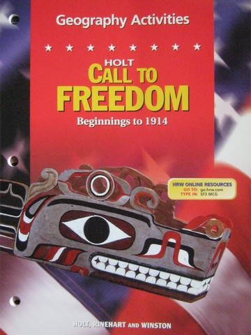 (image for) Call to Freedom Beginnings to 1914 Geography Activities (P)