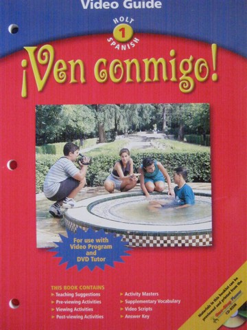 (image for) Ven conmigo! 1 Video Guide (P) by Anderson, Hardin, Underwood