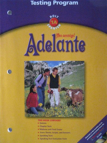 (image for) Adelante 1A Testing Program (P) by Diane Donaho