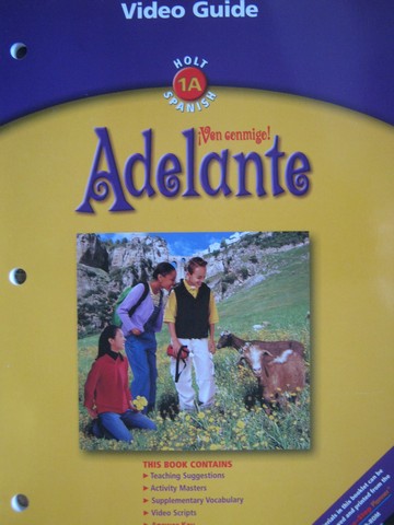 (image for) Adelante 1A Video Guide (P) by Atkinson, Fajardo, Hardin,