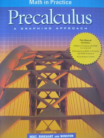 (image for) Precalculus A Graphing Approach Math in Practice (P)