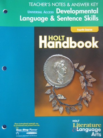 (image for) Developmental Language & Sentence Skills TE 4th Course (TE)(P)