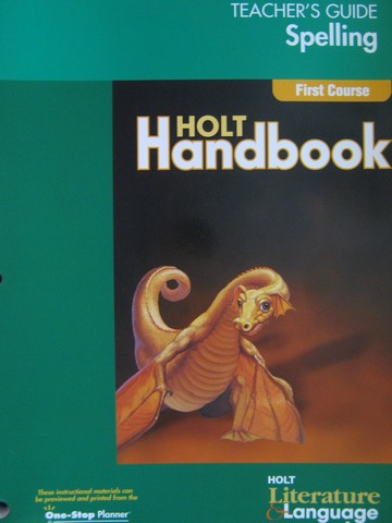 (image for) Spelling TG 1st Course (TE)(P) by Bill Wahlgren