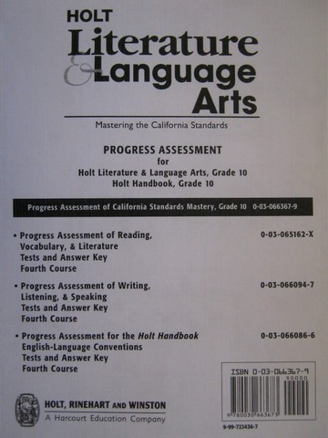 (image for) Progress Assessment Pack 4th Course (CA)(Pk)