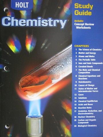 Holt Chemistry Study Guide With Concept Review P