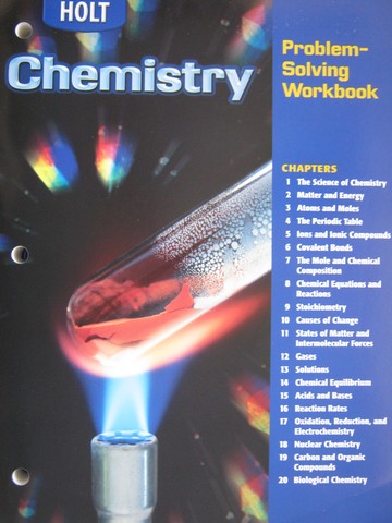 (image for) Holt Chemistry Problem-Solving Workbook with Answer Key (P)
