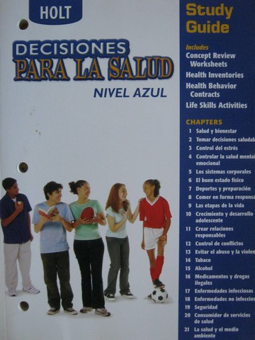 (image for) Decisiones para la salud Nivel azul Study Guide (P)