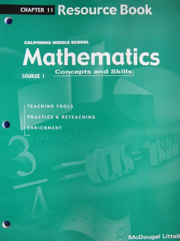 (image for) Mathematics Concepts & Skills Course 1 Chapter 11 (CA)(P)