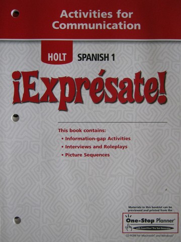 (image for) Expresate! 1 Activities for Communication (P)
