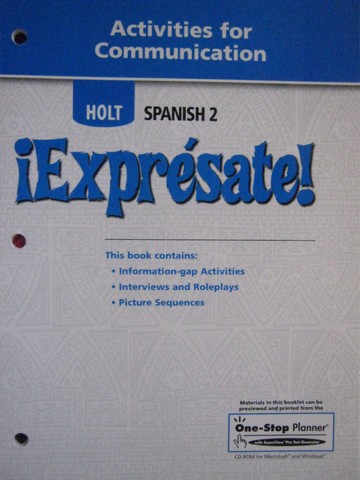 (image for) Expresate! 2 Activities for Communication (P)