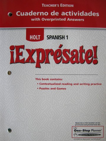 (image for) Expresate! 1 Cuaderno de actividades TE (TE)(P) by Wright