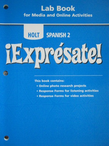 (image for) Expresate! 2 Lab Book with Media & Online Activities (P)