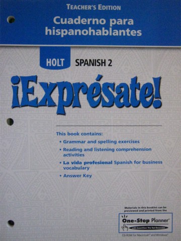 (image for) Expresate! 2 Cuaderno para hispanohablantes TE (TE)(P)