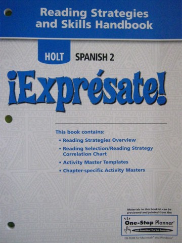 (image for) Expresate! 1 Reading Strategies & Skills Handbook (P)