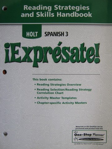 (image for) Expresate! 3 Reading Strategies & Skills Handbook (P)