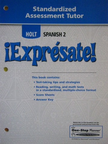 (image for) Expresate! 2 Standardized Assessment Tutor (P)