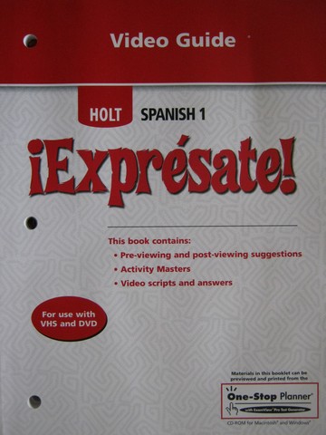 (image for) Expresate! 1 Video Guide (P)