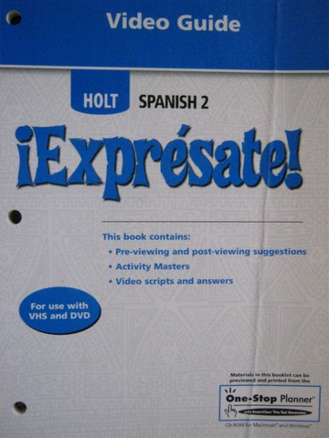 (image for) Expresate! 2 Video Guide (P) by Karin Fajardo