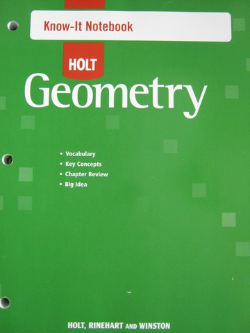 (image for) Holt Geometry Know-It Notebook (P)